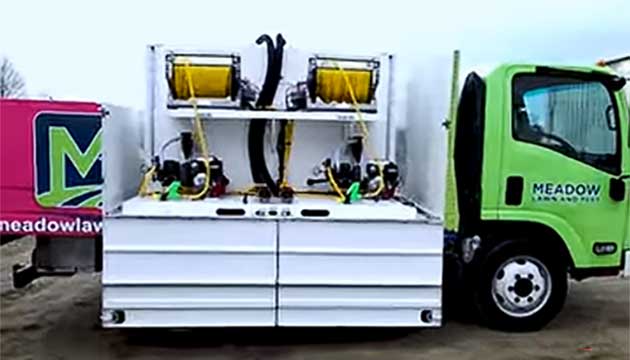 Retrofitted Truck with a 600-Gallon Poly Weld Tank Skid