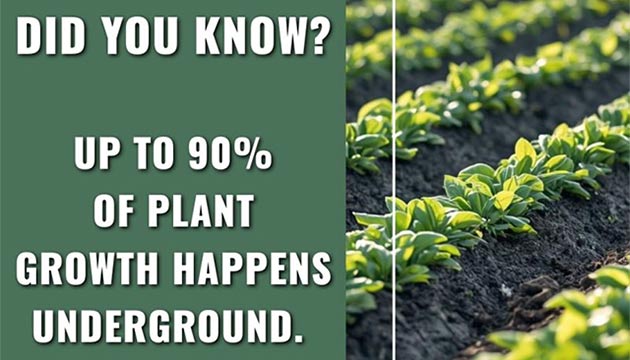 90% of a Plant’s Growth Happens Underground
