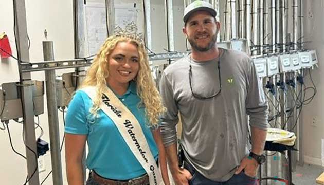 Watermelon Queen visits TriEst in Palmetto