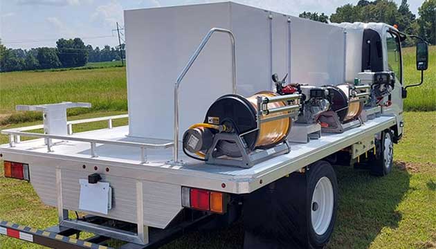Reddick Equipment's Open Station Spray Truck