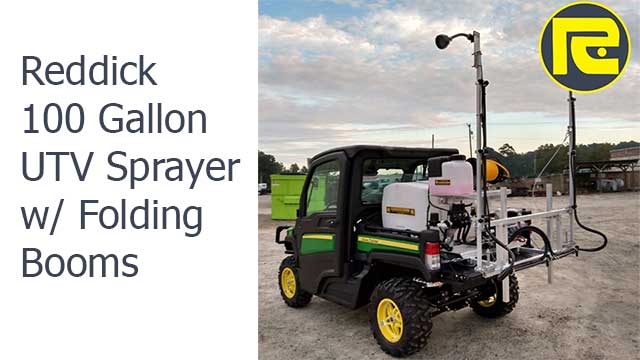 Reddick 100 Gallon UTV Sprayer w/ Folding Booms