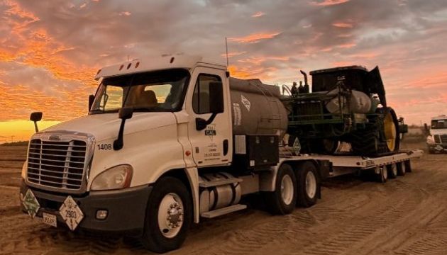 Soil Fumigation in an Almond Orchard in Fresno, CA