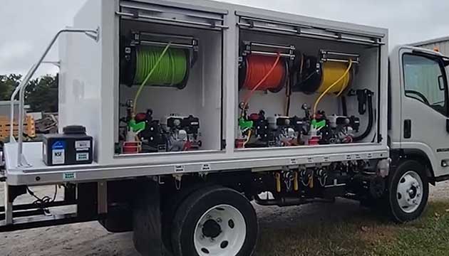 Reddick's Latest Semi-Enclosed Spray Truck 